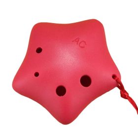 Star Shape ABS Plastic Ocarina 6 Holes Ocarina for Beginner Alto C Ocarina