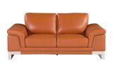 Top Grain Italian Leather Loveseat