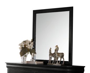 ACME Louis Philippe Mirror in Black 23734