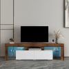 Living Room Furniture TV Stand Cabinet; Fir Wood; White