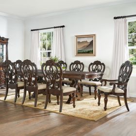 Royale - 9 Piece Dining Set (Dining Table, 6 Side Chairs, 2 Arm Chairs) - Brown