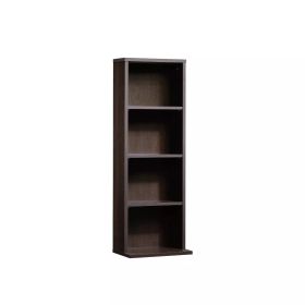 Beginnings Multimedia 4 Shelf Storage Tower Cinnamon Cherry