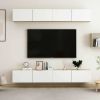 TV Cabinets 4 pcs White and Sonoma Oak 39.4"x11.8"x11.8" Engineered Wood