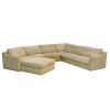 Hampshire Unbleached Linen Modular 7 Piece Sectional