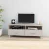 TV Stand HAMAR White 41.7"x15.7"x15.7" Solid Wood Pine