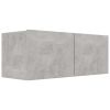 5 Piece TV Cabinet Set Concrete Gray Engineered Wood