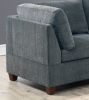 1pc Corner wedge Grey Chenille Fabric Modular Corner wedge Sofa Living Room Furniture