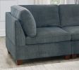 1pc Corner wedge Grey Chenille Fabric Modular Corner wedge Sofa Living Room Furniture