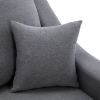 Upholstery Sleeper Sectional Sofa with Double Storage Spaces;  2 Tossing Cushions