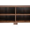TV Stand for TVs up to 65-Inch Flat Screen; Mid-Century Modern Entertainment Center with 8 Open Shelves; Universal TV Storage Cabinet for Living Room