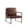 Lounge, living room, office or the reception area PVC leather accent arm chair with Extra thick padded backrest and seat cushion sofa chairs,Non-slip