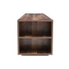 TV Stand for TVs up to 65-Inch Flat Screen; Mid-Century Modern Entertainment Center with 8 Open Shelves; Universal TV Storage Cabinet for Living Room
