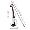 4/4 Violin Electric Violin(right hand)white