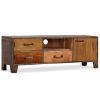 TV Stand Solid Wood Vintage 46.5"x11.8"x15.7"