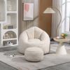 Bedding Bean Bag Sofa Chair High Pressure Foam Bean Bag Chair Adult Material with Padded Foam Padding Compressed Bean Bag With Footrest