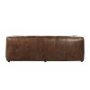 Faux Leather Upholstered Wooden Sofa, Brown