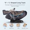 Massage Chair 4D Massage Chair Recliner, Zero Gravity Full Body Airbag Massage Chair with Body Scan Bluetooth Heat Touch Screen Foot Roller Handrail S