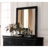 ACME Louis Philippe Mirror in Black 23734