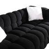 84.3 length ,35.83" deepth ,human body structure for USA people, marshmallow sofa,boucle sofa ,White color,3 seater