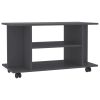 TV Cabinet with Castors Gray 31.5"x15.7"x15.7" Engineered Wood