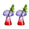 2pcs, Stylish Mushroom Cocktail Glasses for Wine and Champagne - Perfect for Parties and Special Occasions