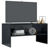 TV Cabinet High Gloss Black 31.5"x15.7"x15.7" Engineered Wood