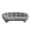 96.5"Modern Curved living room sofa ,gray