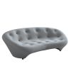 96.5"Modern Curved living room sofa ,gray