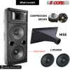 5 Core 15" Dual Outdoor Speaker System Pro Pa Party DJ Subwoofers 4 Pack, 3 Way 4 Ohm 4000W PMPO Stereo Surround Sound Wooden Speaker System with 2.5"