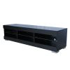 LED TV Stand for Up to 60 Inch TV,Modern High Gloss Entertainment Center with Open Shelf,TV Stand Console Table for Living Room,Bedroom