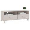 TV Stand HAMAR White 41.7"x15.7"x15.7" Solid Wood Pine