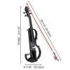 4/4 Violin Electric Violin(right hand)Black