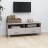 TV Stand HAMAR White 41.7"x15.7"x15.7" Solid Wood Pine