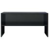 TV Cabinet High Gloss Black 31.5"x15.7"x15.7" Engineered Wood