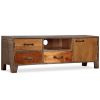 TV Stand Solid Wood Vintage 46.5"x11.8"x15.7"