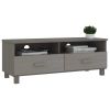 TV Stand HAMAR Light Gray 41.7"x15.7"x15.7" Solid Wood Pine