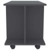 TV Cabinet with Castors Gray 31.5"x15.7"x15.7" Engineered Wood