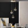 Hollywood Circle 3 Light Pendant, Integrated LED, Dimmable, Gold