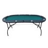 INO Design 73inch Oval Light Series GREEN Felt Foldable Poker Table