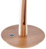 Munich Table Lamp Natural White Integrated LED Strip and Touch Dimmer, Wood