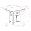 Albany High Table with Cabinet; Walnut