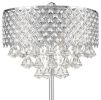 6-Lights Grand, metal base and shade, Table Lamp, Chrome