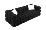 84.3 length ,35.83" deepth ,human body structure for USA people, marshmallow sofa,boucle sofa ,White color,3 seater