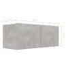 5 Piece TV Cabinet Set Concrete Gray Engineered Wood