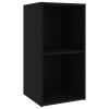 TV Cabinets 4 pcs Black 28.3"x13.8"x14.4" Engineered Wood