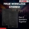 5 Core Karaoke Machine 200W Big Bluetooth PA System Powered DJ Singing Party Speaker w 2 Wireless Microphones Portable Large Professional Outdoor Soun