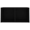 TV Cabinets 4 pcs Black 28.3"x13.8"x14.4" Engineered Wood