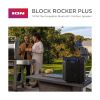 Audio Block Rocker Plus - Portable Bluetooth Speaker 100W W/Battery, Karaoke Microphone, AM FM Radio, Wheels & Telescopic Handle and USB Charging