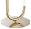 Led Single Clip Table Lamp Dimmer: 3 way Touch, Sandy Gold