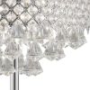 6-Lights Grand, metal base and shade, Table Lamp, Chrome